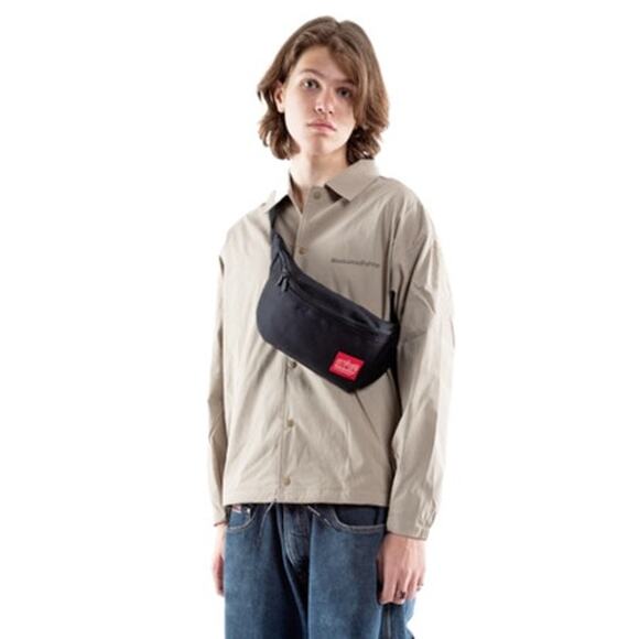 Manhattan Portage Unisex "Brooklyn Bridge" Black Fanny Pack Crossbody Bag - Picture 2 of 5